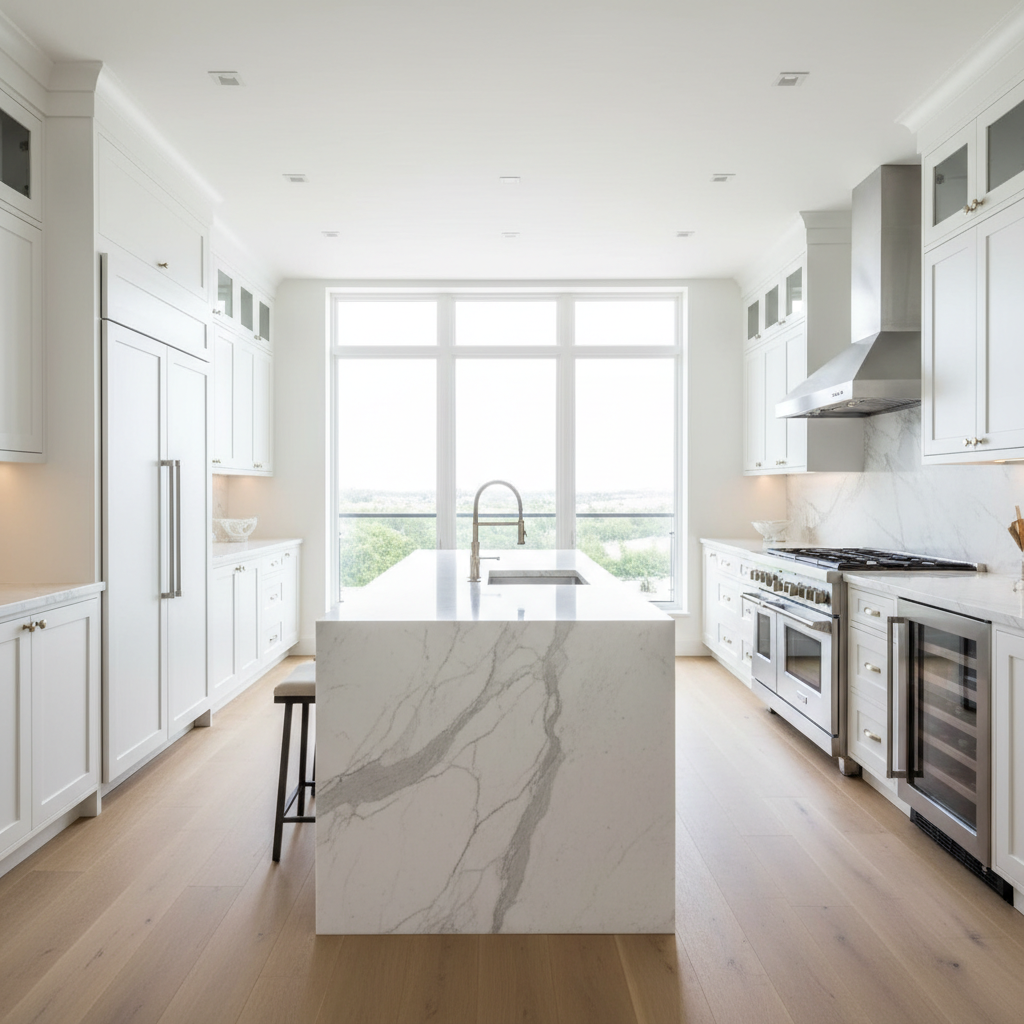 Luxury kitchen with premium built-in appliances